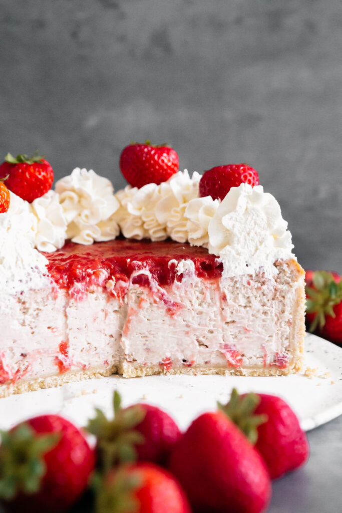 Strawberries and Cream Cheesecake