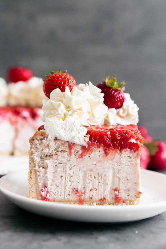 Strawberries and Cream Cheesecake