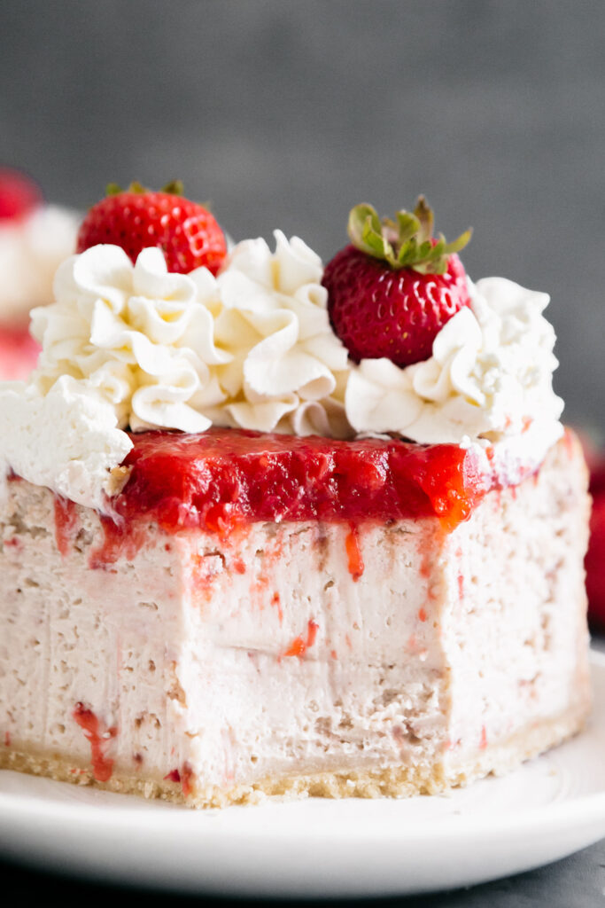 Strawberries and Cream Cheesecake