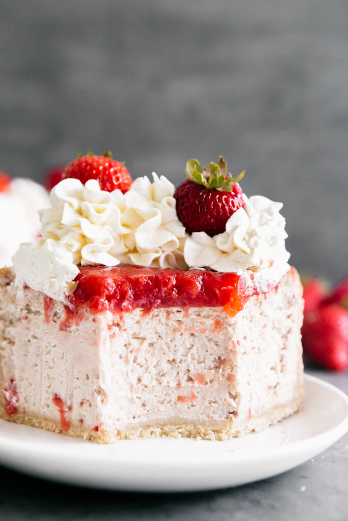 Strawberries and Cream Cheesecake