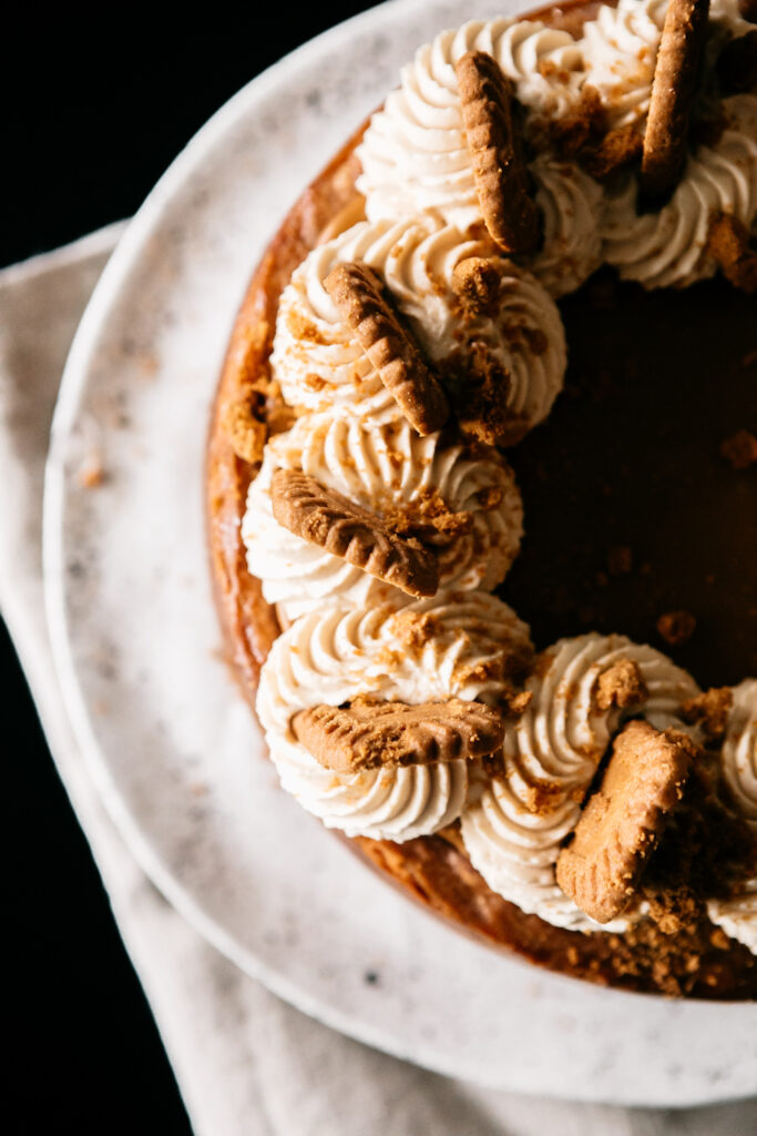 8-Inch Biscoff Cookie Butter Cheesecake 