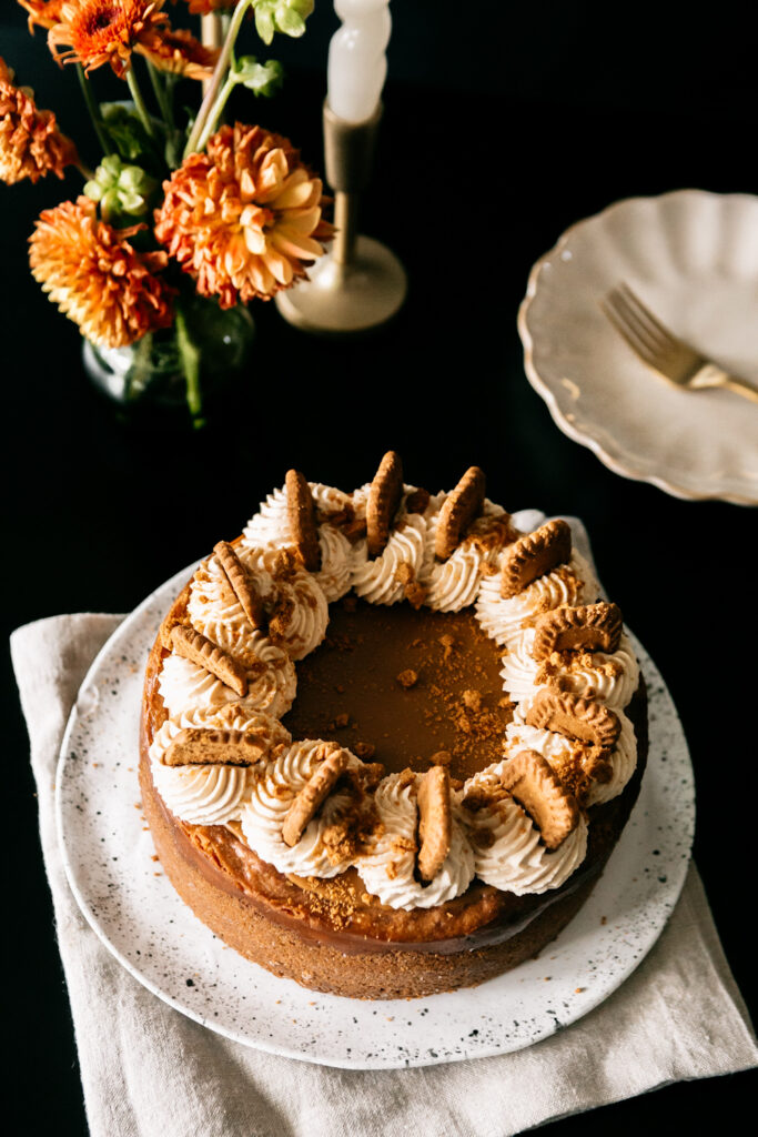 8-Inch Biscoff Cookie Butter Cheesecake 