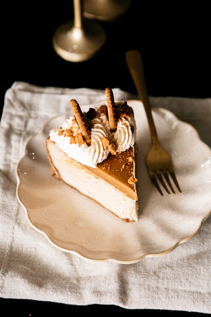 8-Inch Biscoff Cookie Butter Cheesecake 