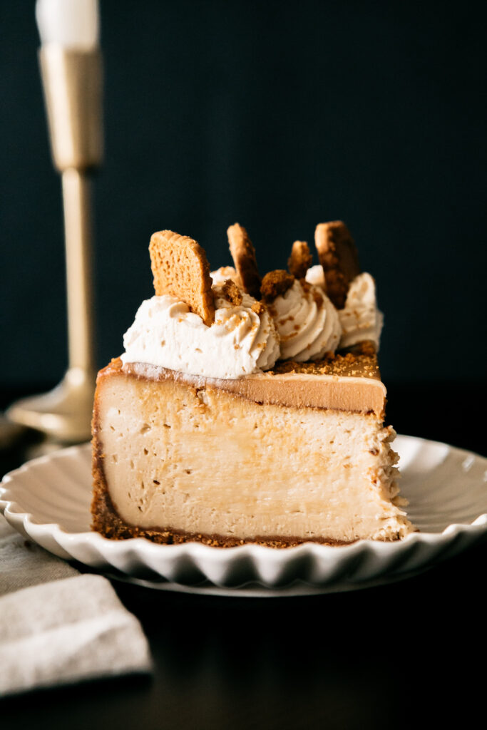 8-Inch Biscoff Cookie Butter Cheesecake 