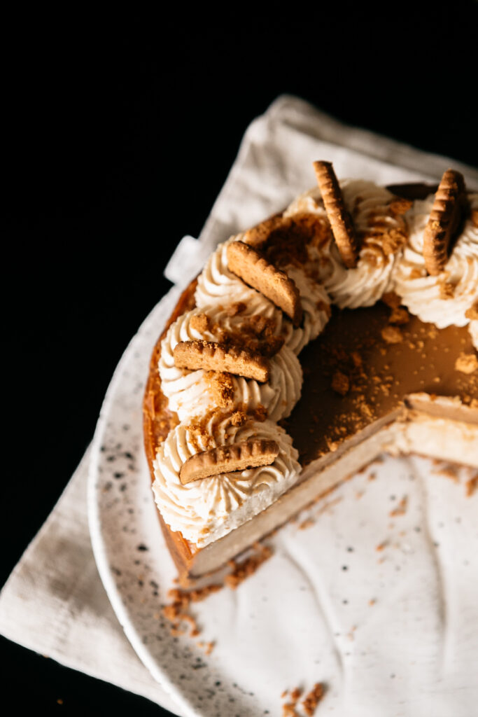 8-Inch Biscoff Cookie Butter Cheesecake 