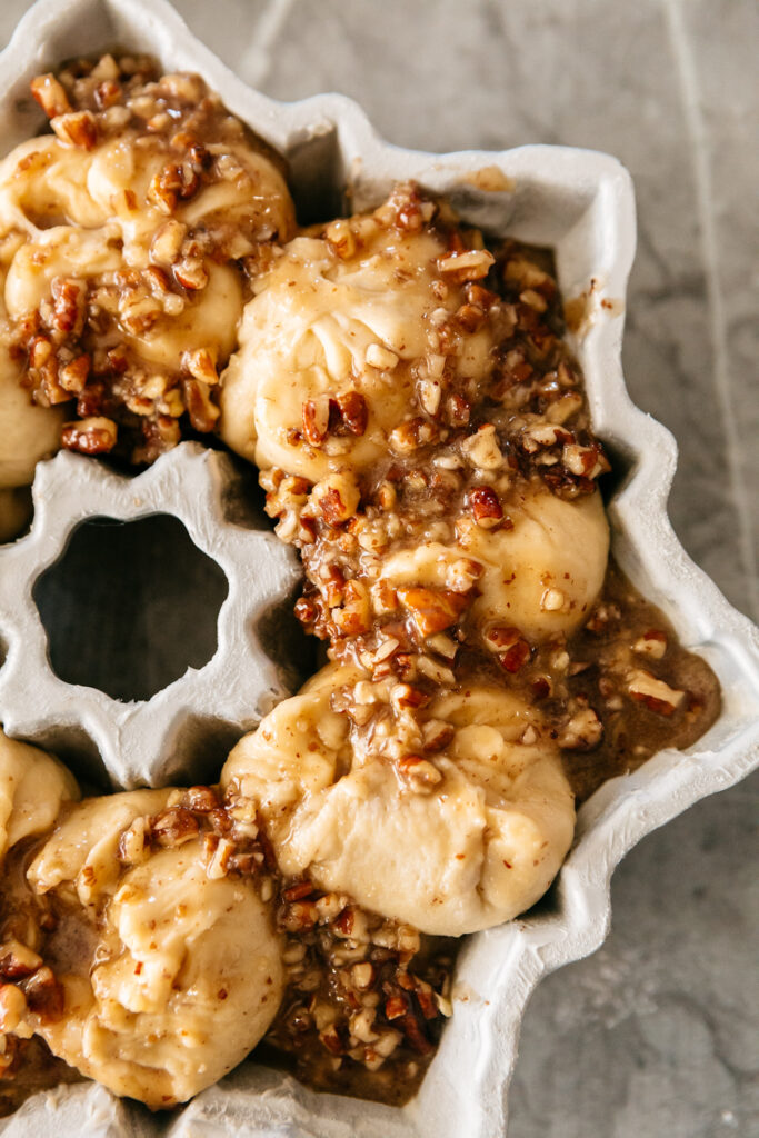 Pecan Pie Stuffed Monkey Bread