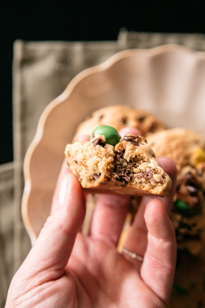 Roasted Peanut M&M Cookies