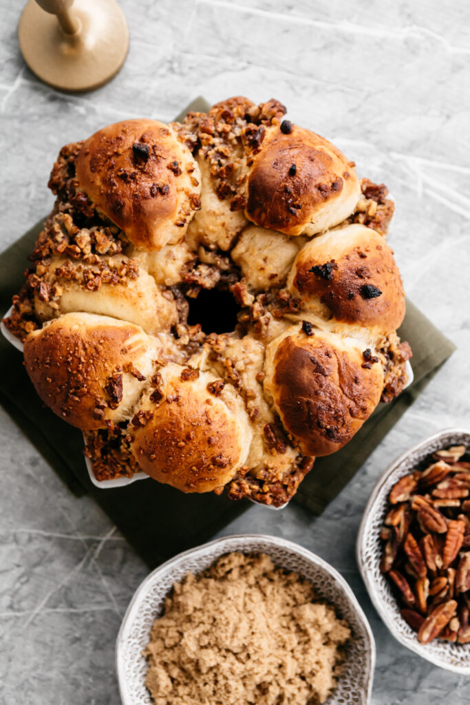 Pecan Pie Stuffed Monkey Bread