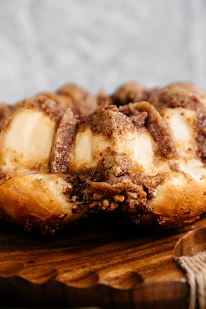 Pecan Pie Stuffed Monkey Bread