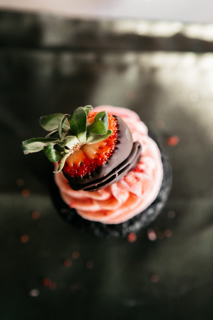 Chocolate-Covered Strawberry Cupcakes