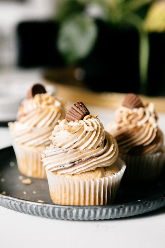 Peanut Butter Chocolate Swirled Cupcakes